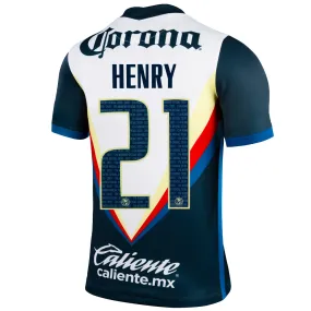 2020/21 Club America Henry #21 Away Official Nameset