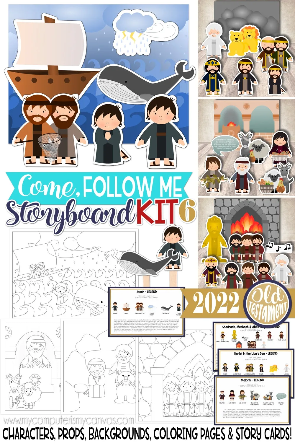 2022 CFM Story Board Kit 6 {Old Testament} PRINTABLE