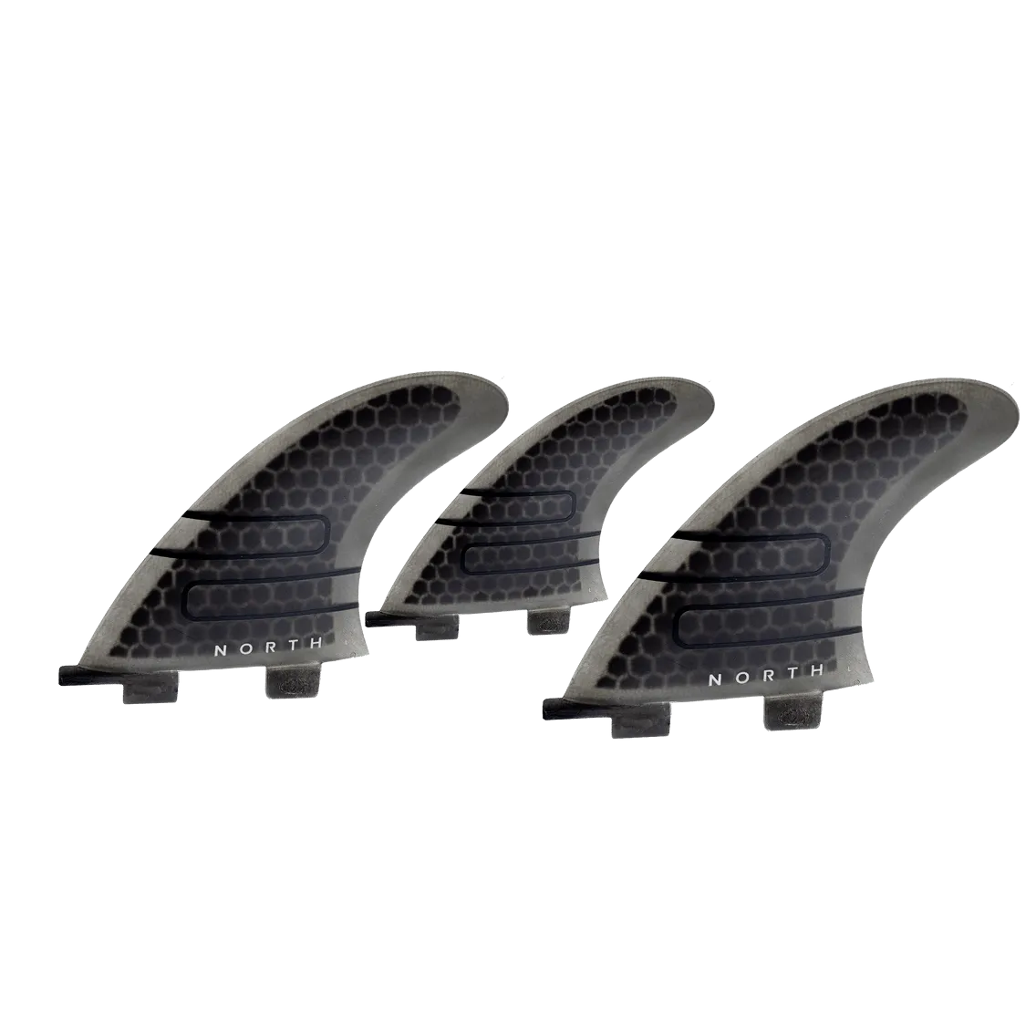 2022 North Hexcel Coremat Fin Set-Black