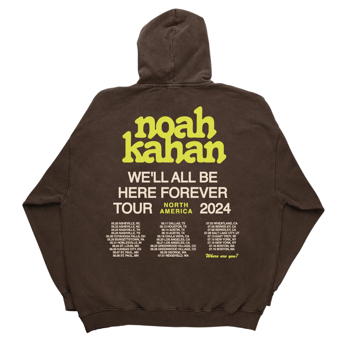 2024 We'll All Be Here Forever Tour Hoodie