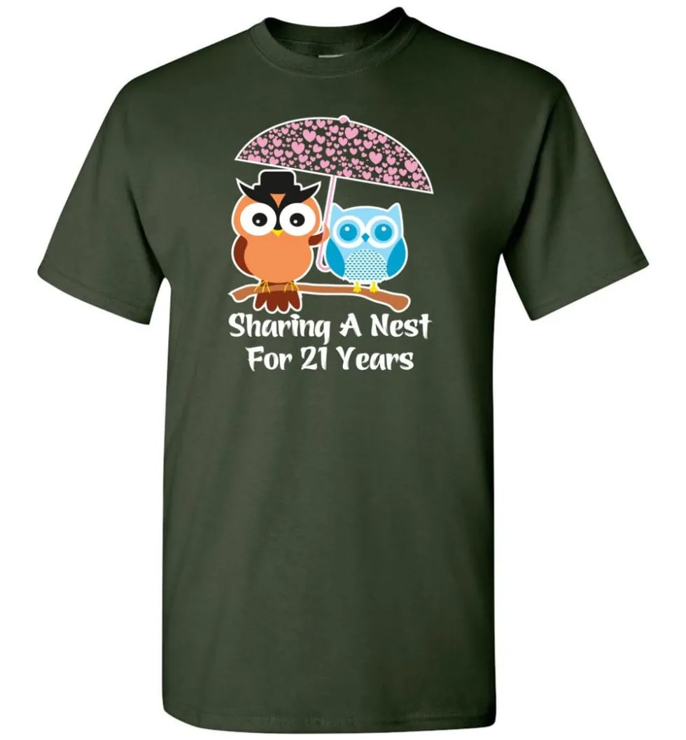 21 Years Wedding Anniversary Gifts Valentine's Day T-shirt