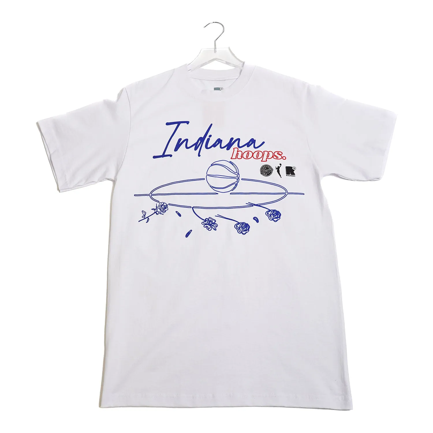 Adult Indiana Fever Indiana Hoops T-shirt in White by Round 21