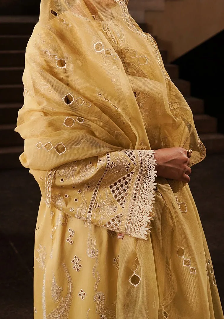 Afrozeh Canary Pakistani Luxury Chikankari Lawn