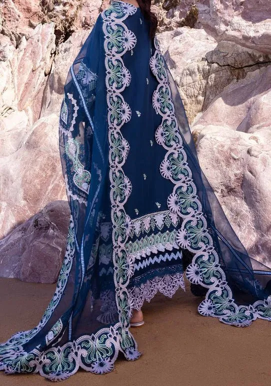 Akbar Aslam Blue Bell Pakistani Luxury Lawn Dress