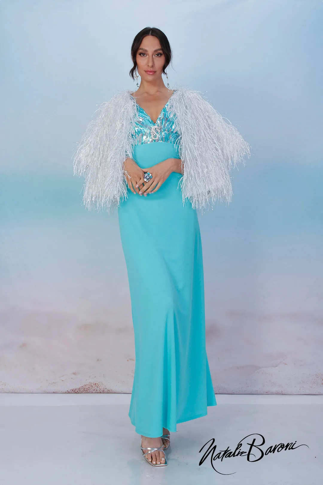 Aquamarine Long Dress - La Scala