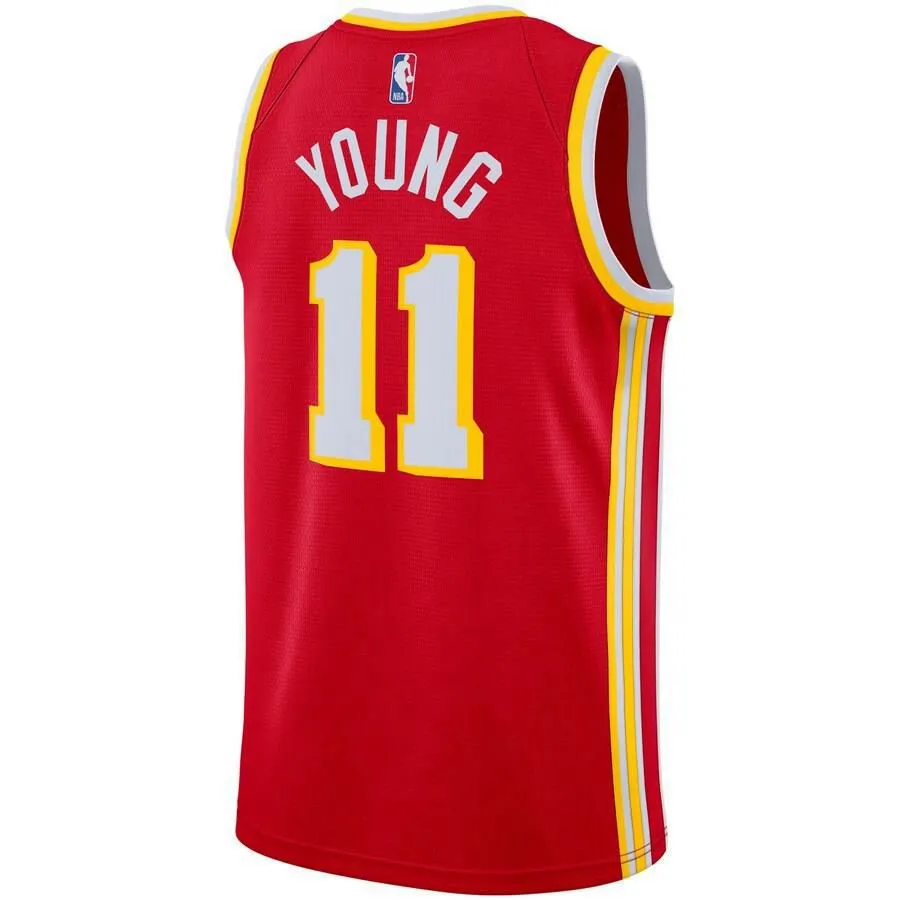 Atlanta Hawks Trae Young Nike 2020-21 Swingman Icon Jersey Mens - Red | Ireland S8919Y3