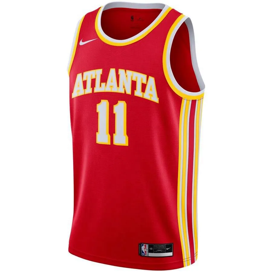 Atlanta Hawks Trae Young Nike 2020-21 Swingman Icon Jersey Mens - Red | Ireland S8919Y3