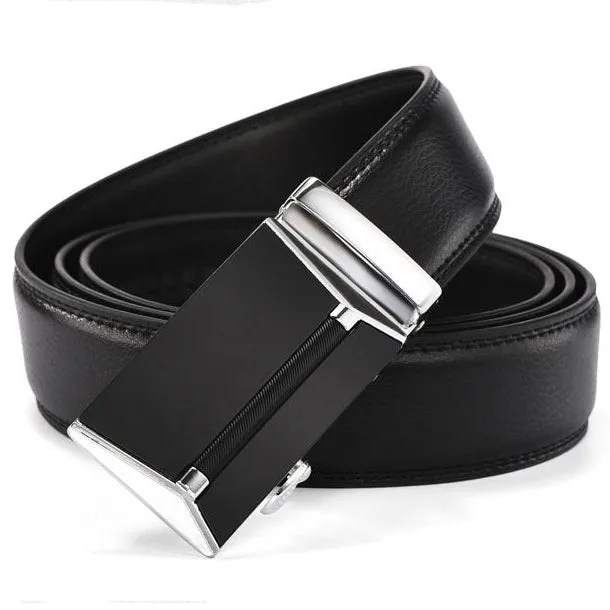 Automatic Buckle High Quality Genuine Luxury Leather Belts