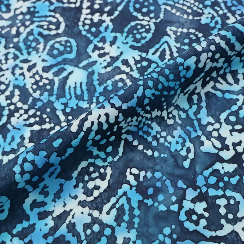 Batik Cotton - Strawberry Fields Forever - Navy