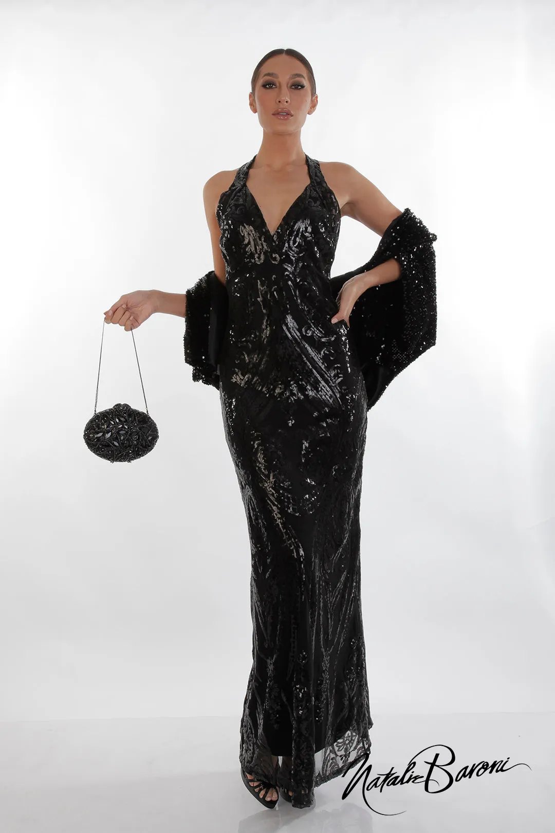 Black Evening Gown - La Scala