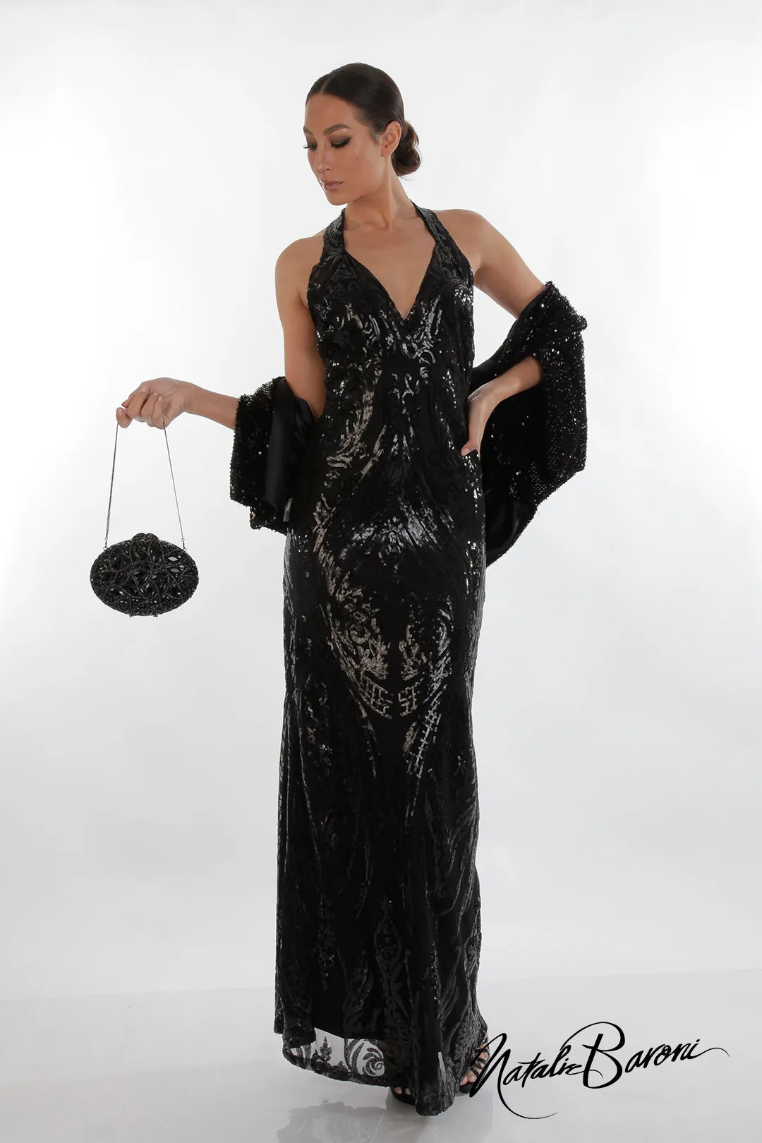 Black Evening Gown - La Scala