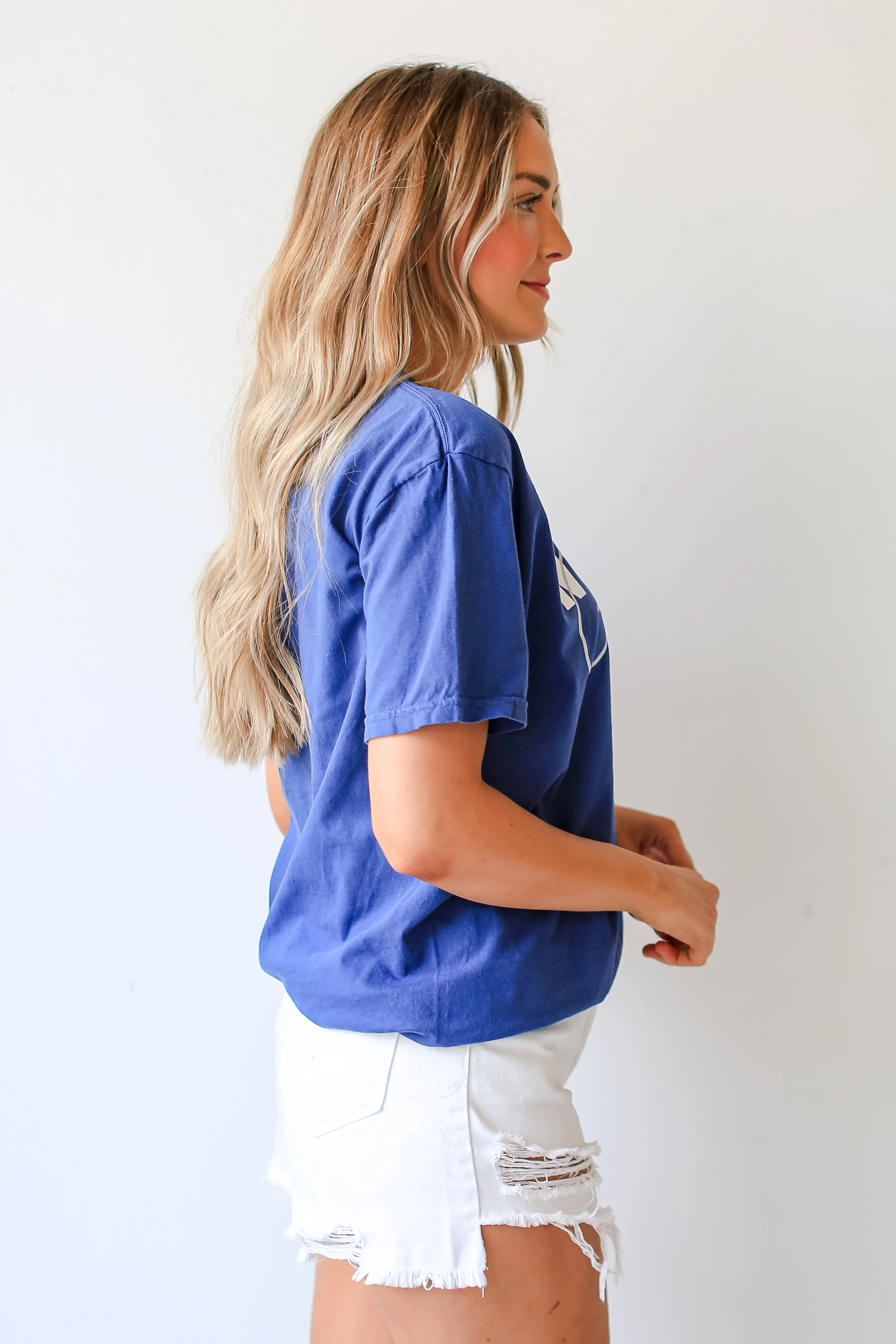 Blue North Georgia Script Tee