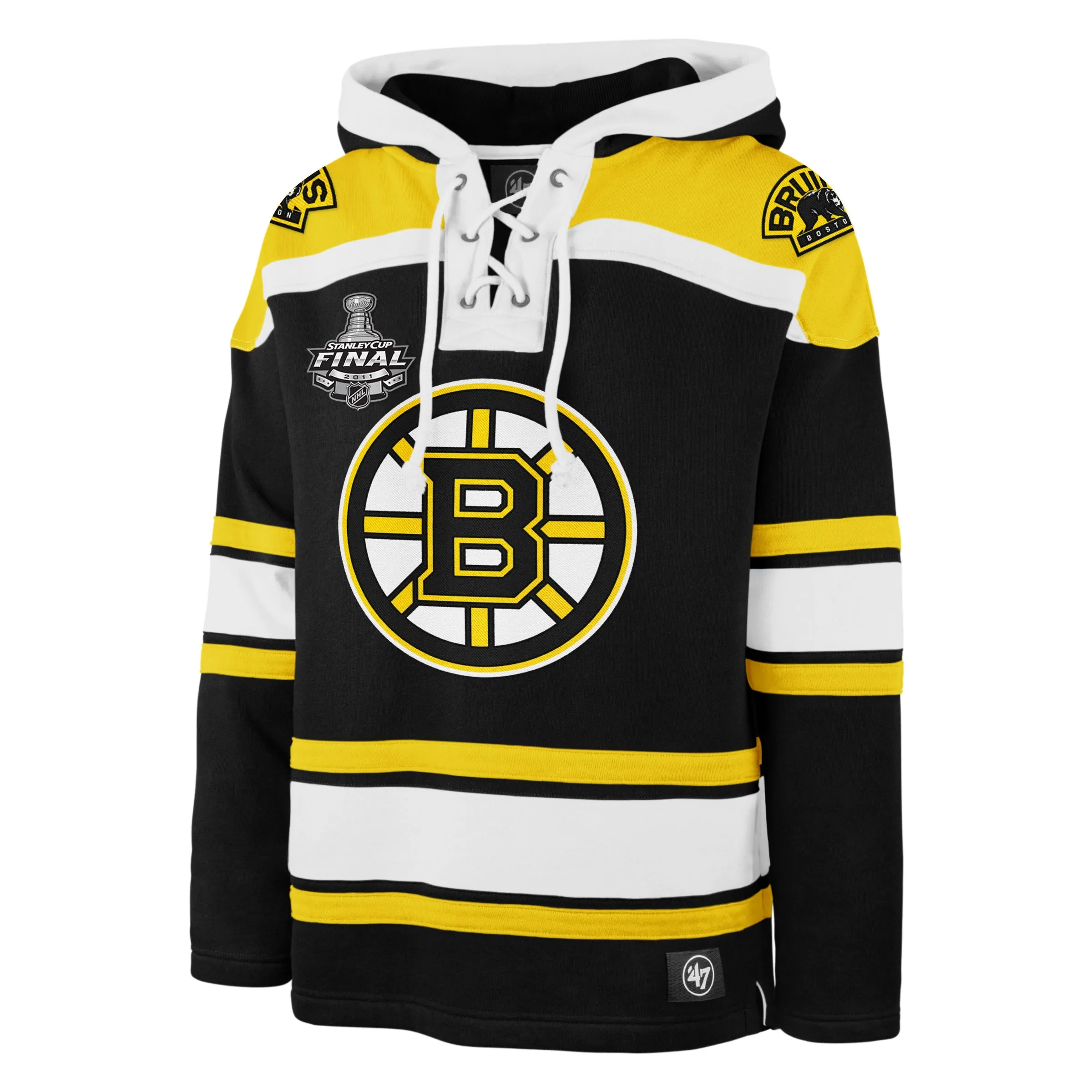 BOSTON BRUINS 100TH ANNIVERSARY RETURN OF A CHAMPION RETRO FREEZE SUPERIOR '47 LACER HOOD