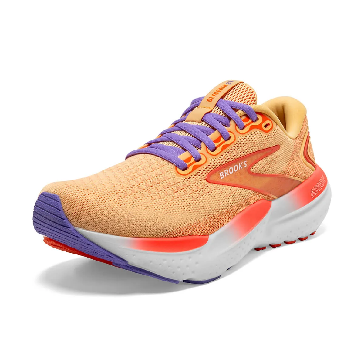 Brooks Glycerin 21 Womens | Sunburst/nasturtium/purple