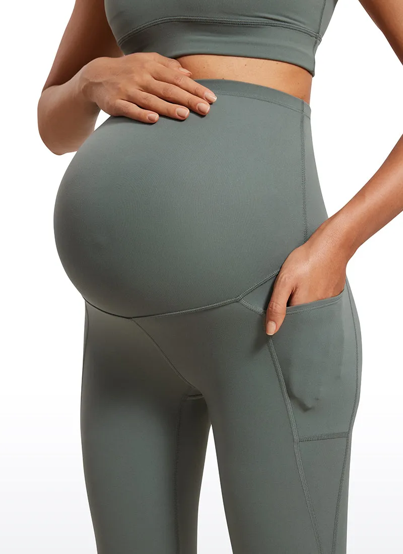 Butterluxe Maternity Leggings with Pockets 21"- Super High Waist