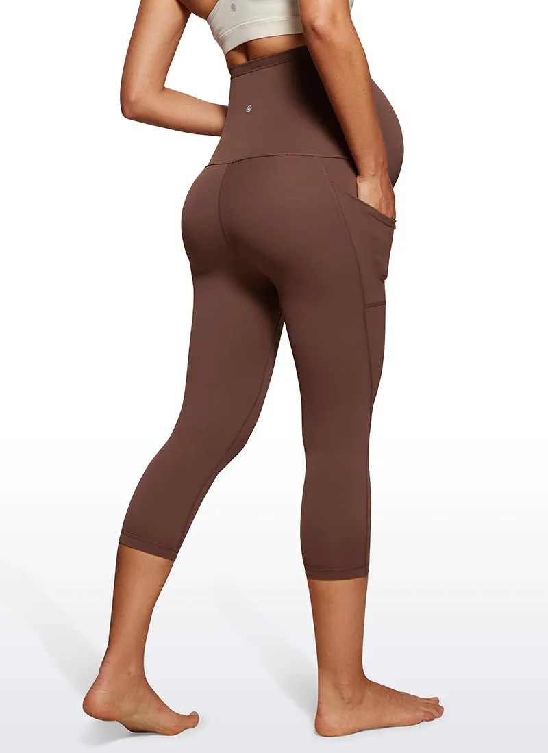 Butterluxe Maternity Leggings with Pockets 21"- Super High Waist