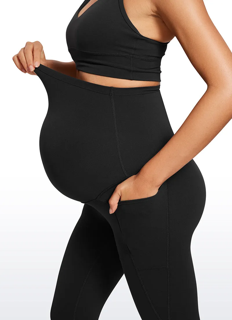 Butterluxe Maternity Leggings with Pockets 21"- Super High Waist