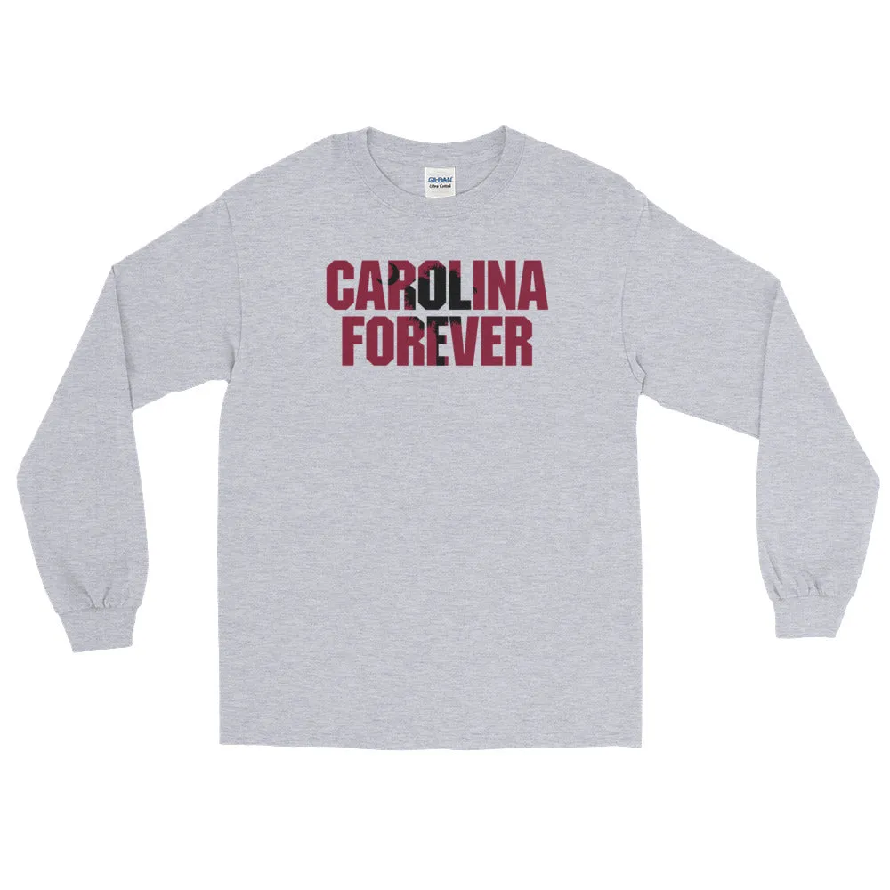 Carolina Forever - Script - Long Sleeve Grey