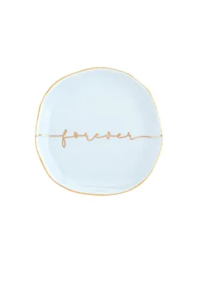 Ceramic Jewelry Dish - Forever