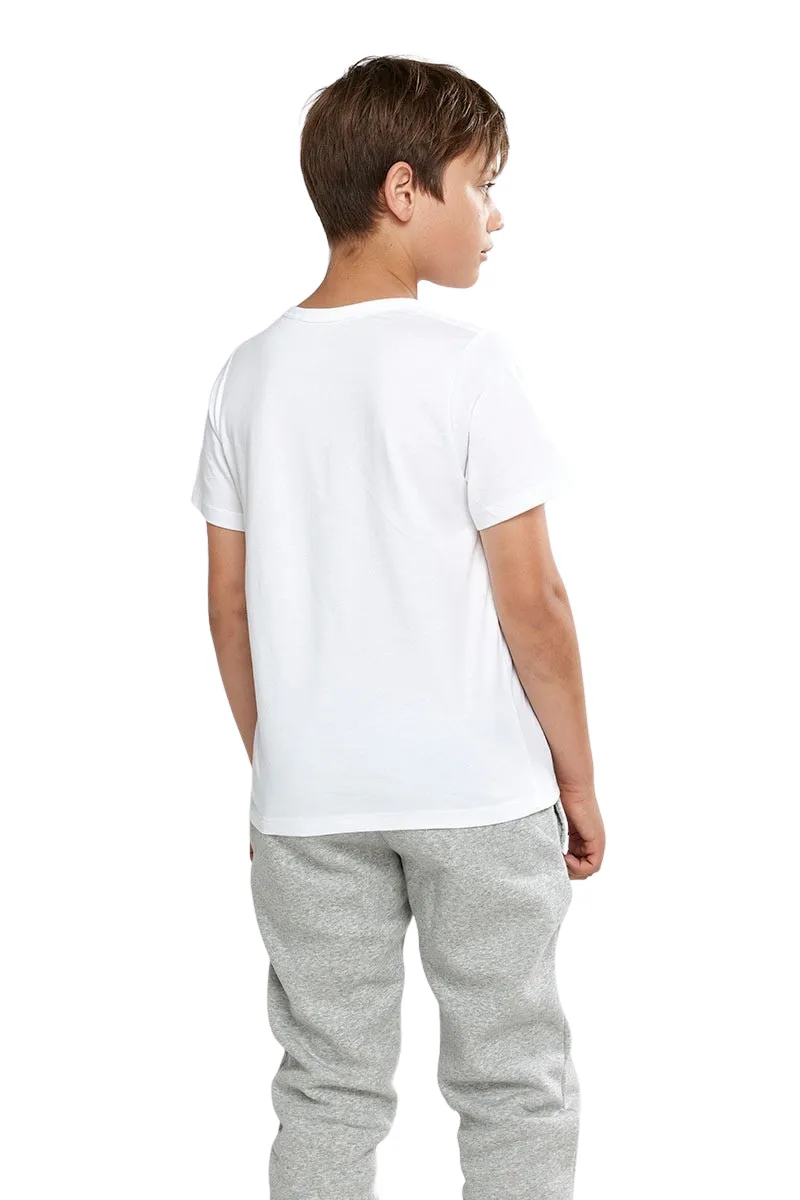 Champion | Kids Script Short Sleeve Tee (White)