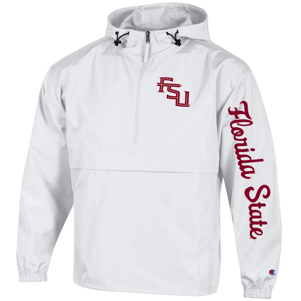 Champion Men's/Unisex Stacked FSU Packable Jacket - White