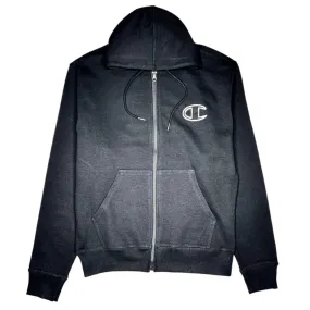 Champion Powerblend Fleece Zip Hoodie (Black) GF91H