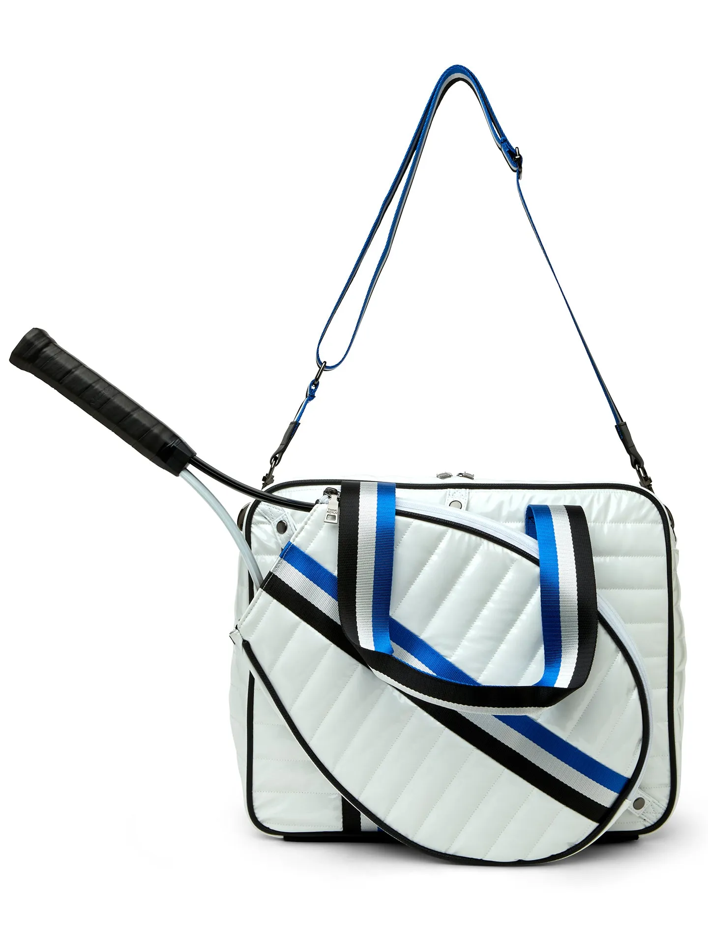 Champion Tennis Bag - WHITE PATENT