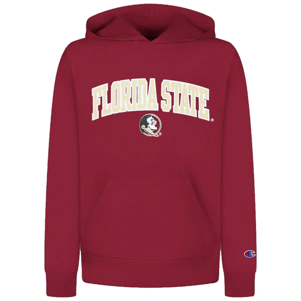 Champion Toddler Florida State Seminole Logo Hooded Sweat - Garnet