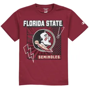 Champion Toddler Florida State Seminoles/Seminole Logo Design Short Sleeve T-shirt - Garnet