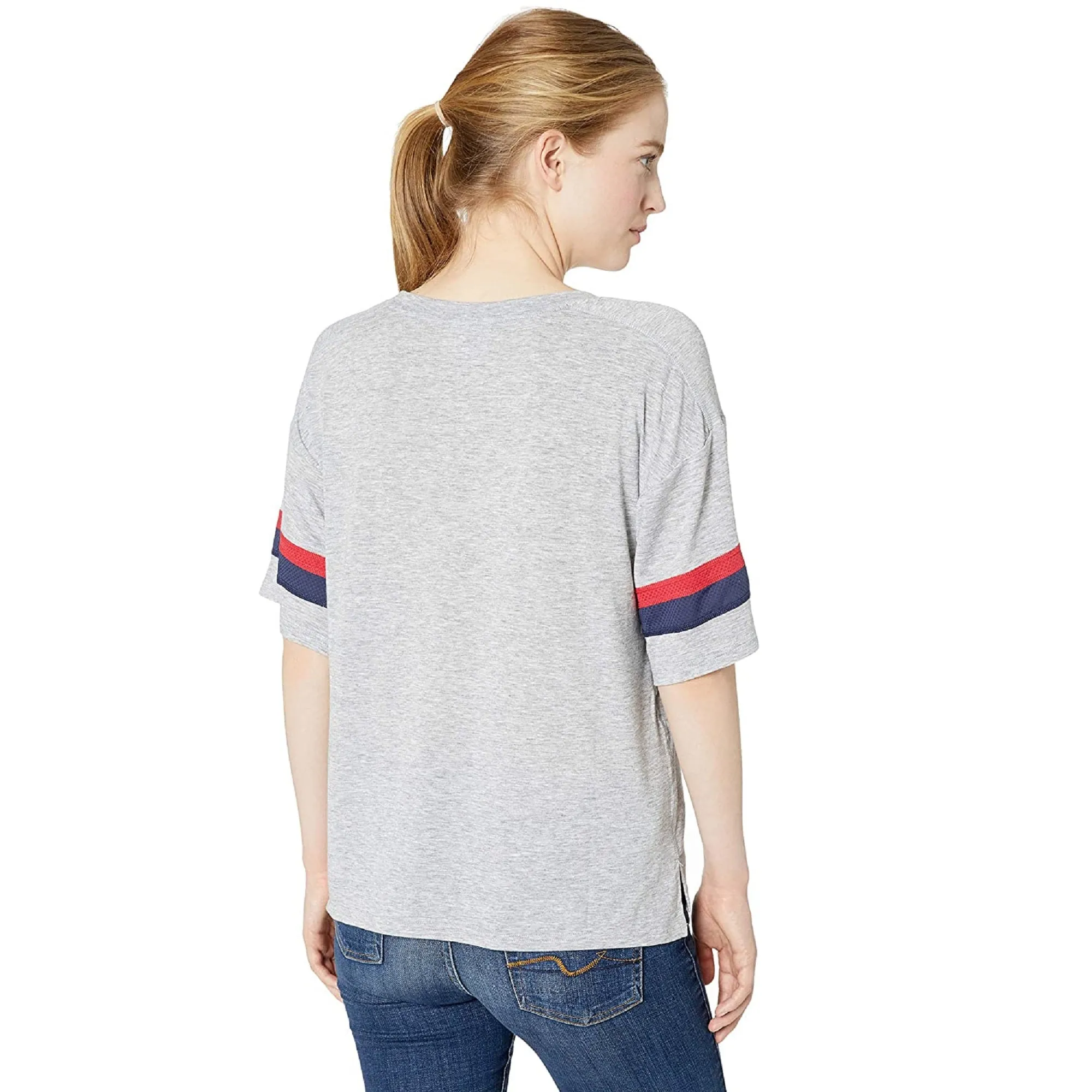 Champion Women's Gym Issue Football Tee, Oxford Gray Heather, S