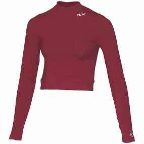 Champion Women's Noles Fitted Long Sleeve Crop T-shirt - Garnet