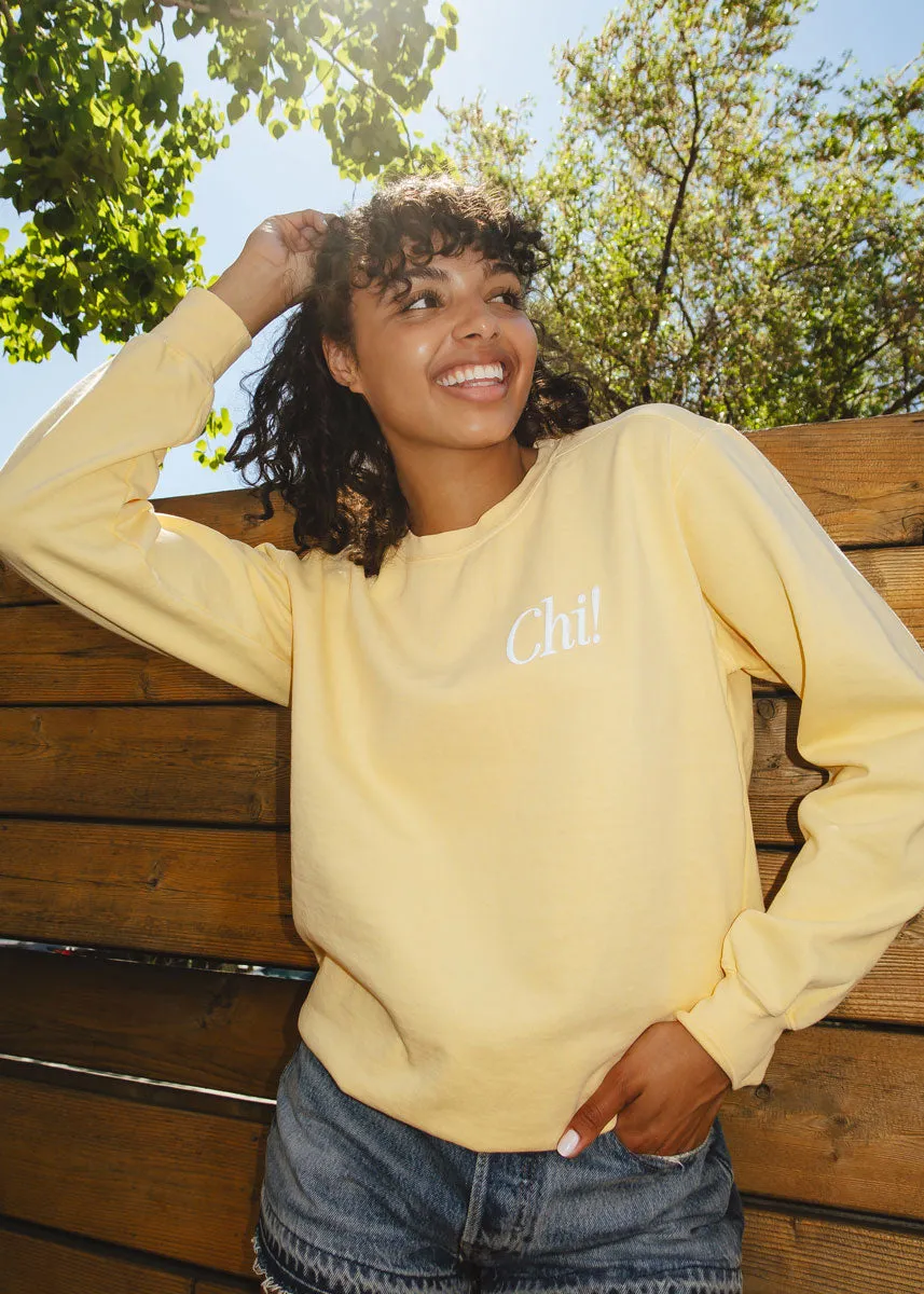 Chicago Forever! Garment-Dyed Sweatshirt - Butter