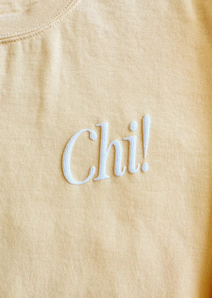 Chicago Forever! Garment-Dyed Sweatshirt - Butter