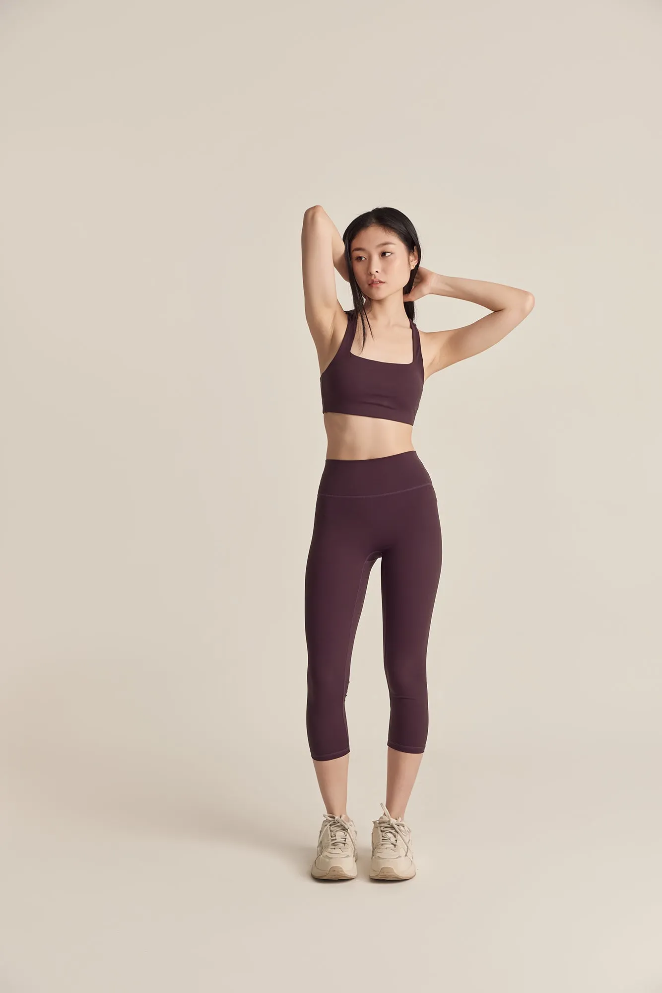 Classic Leggings (Crop 21") in Grape