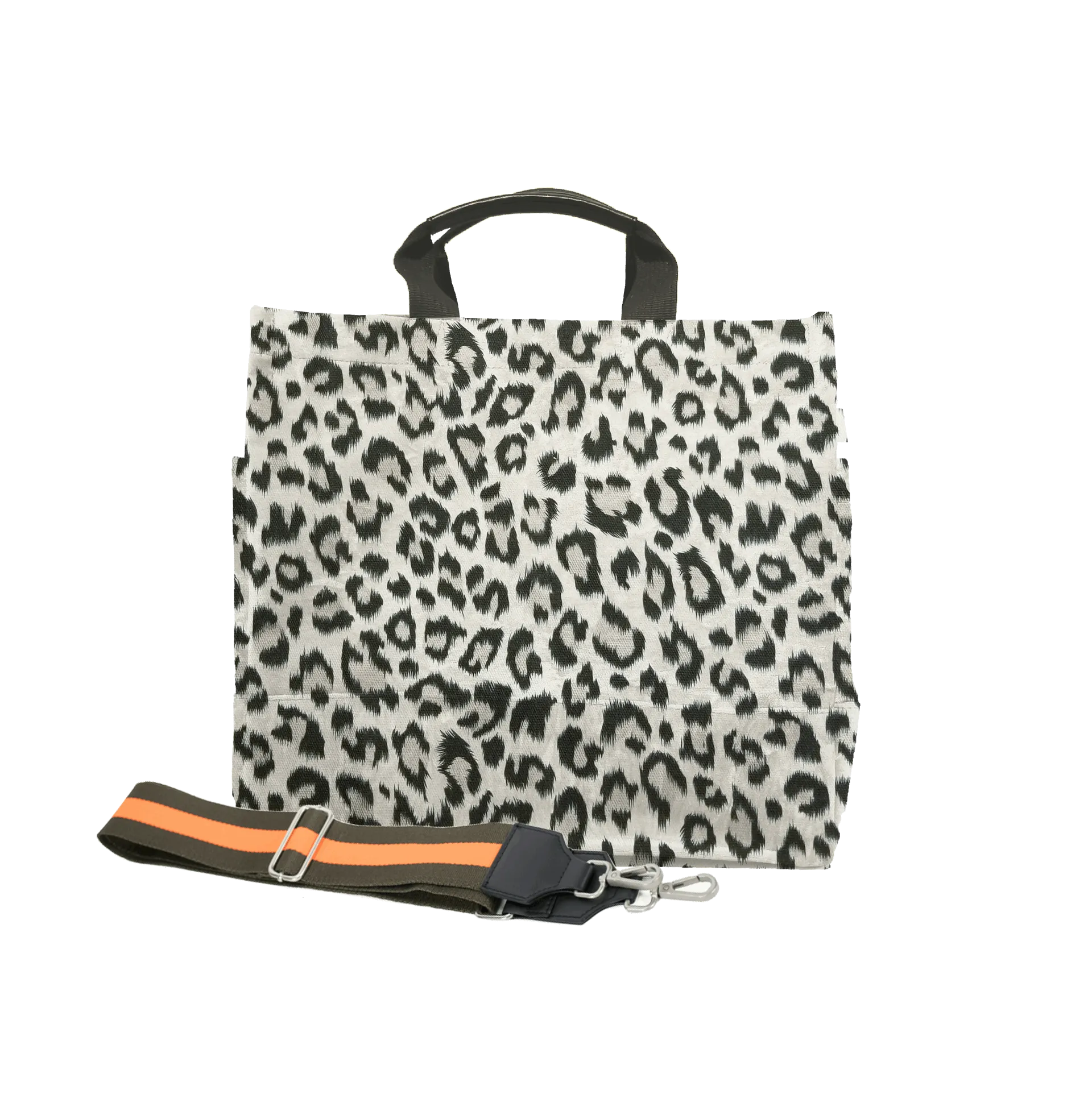 Color Stripes: Leopard North South Bag