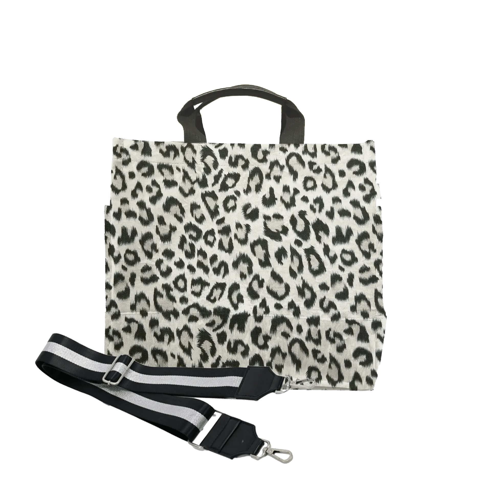 Color Stripes: Leopard North South Bag