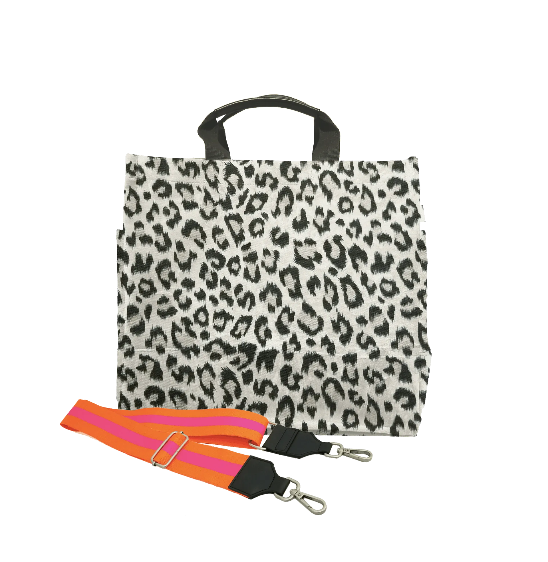 Color Stripes: Leopard North South Bag