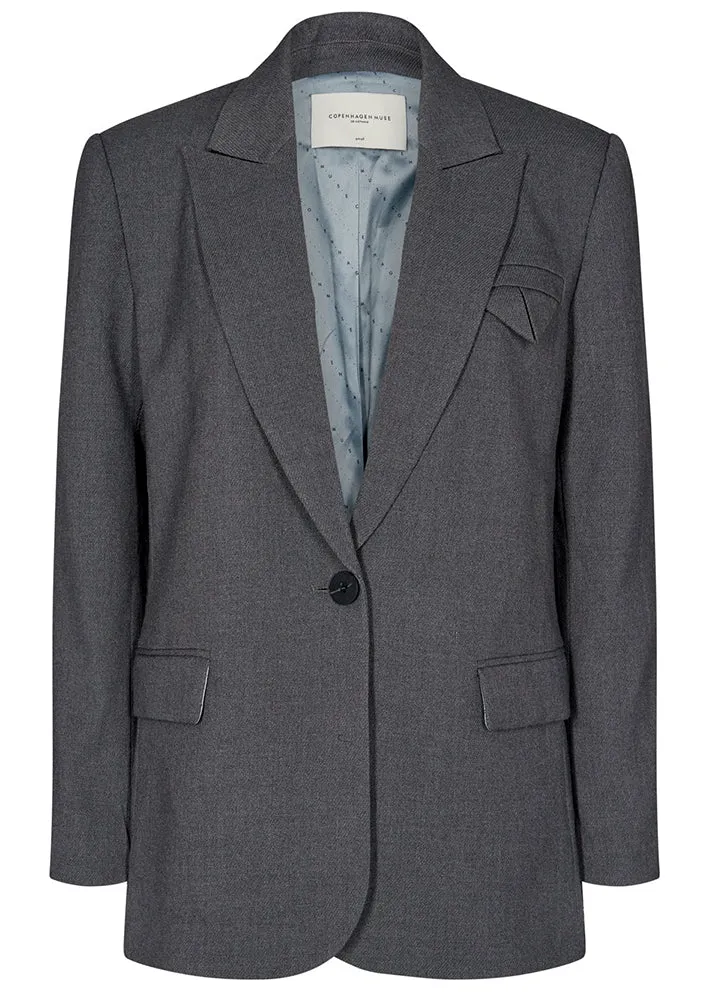 Copenhagen Muse Tailor Jacket - Blazer - Grey Melange