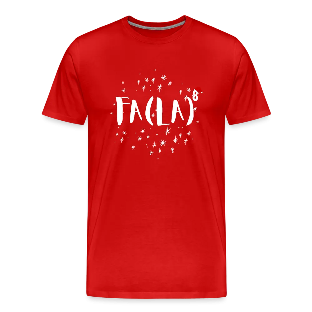 Fa-la-la-la-larious: The Math Whiz's Men's Premium Holiday Tee