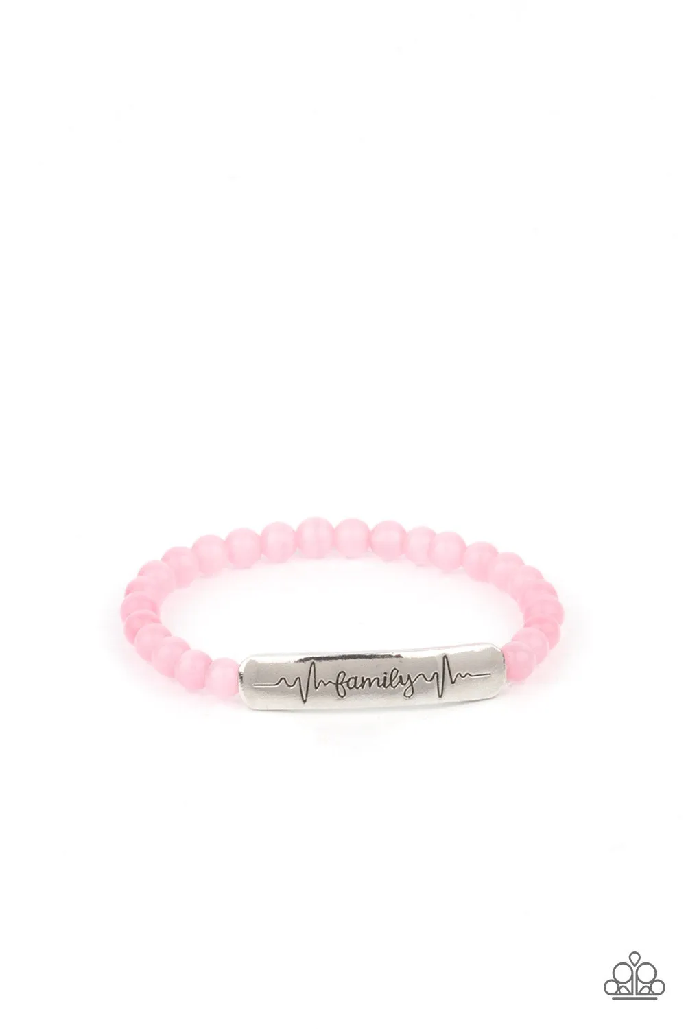 Family is Forever - Pink Paparazzi Bracelet