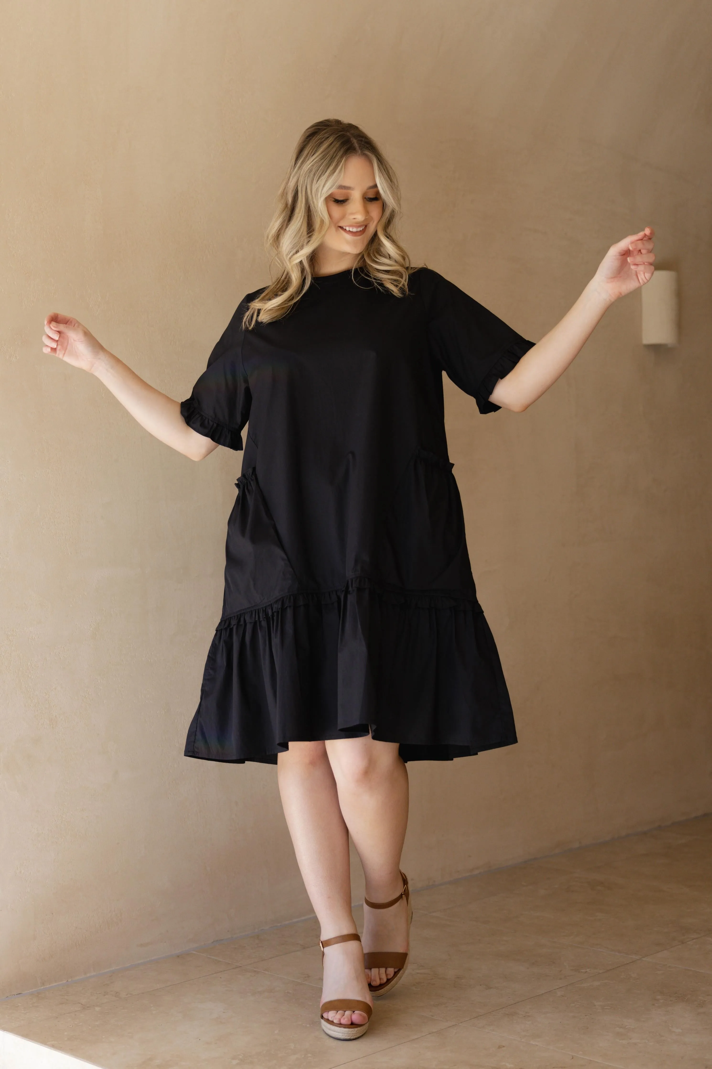 FINAL SALE Forever Dress in Black