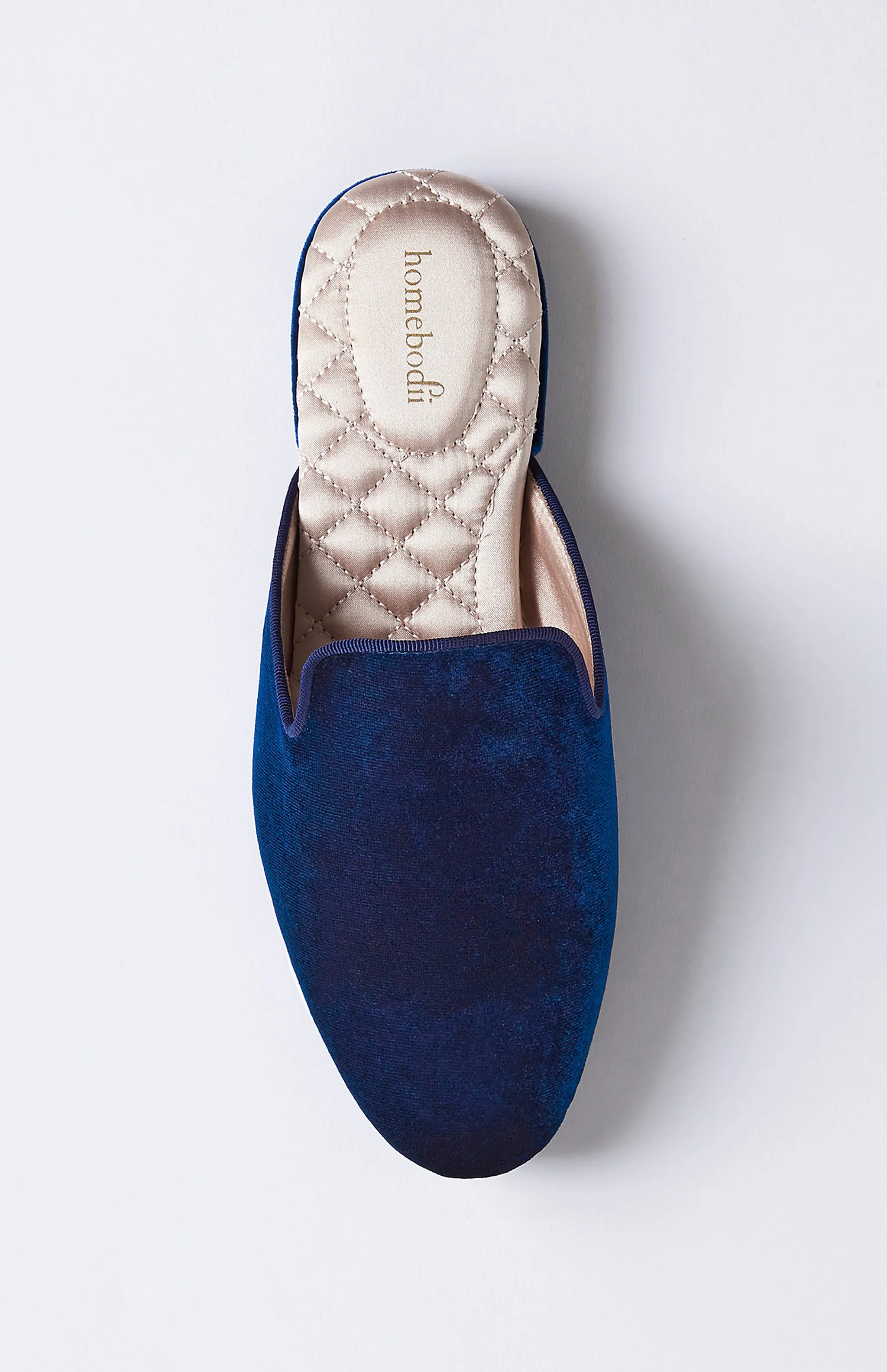 Florence Luxury Velvet Slipper - Navy