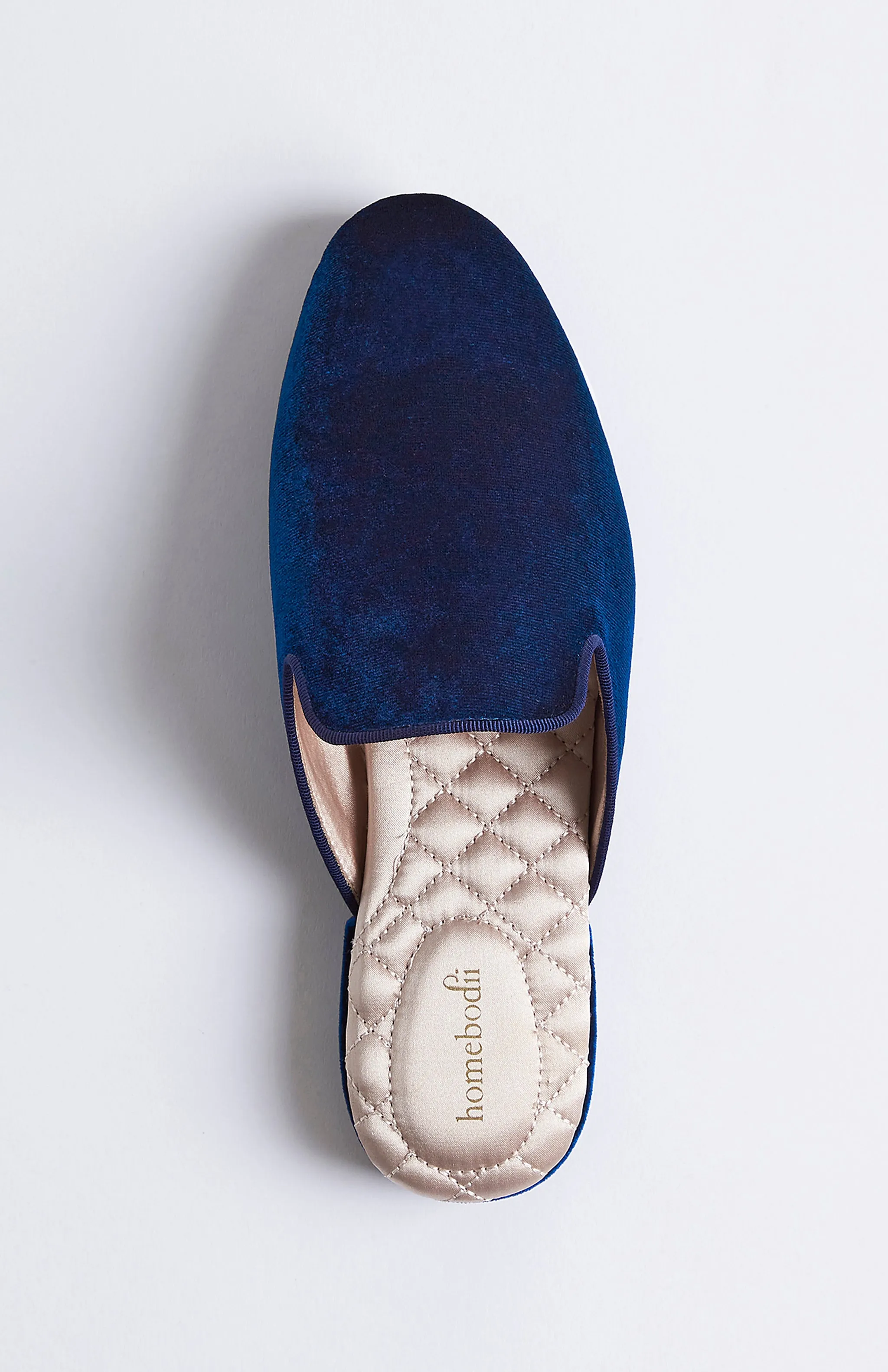 Florence Luxury Velvet Slipper - Navy