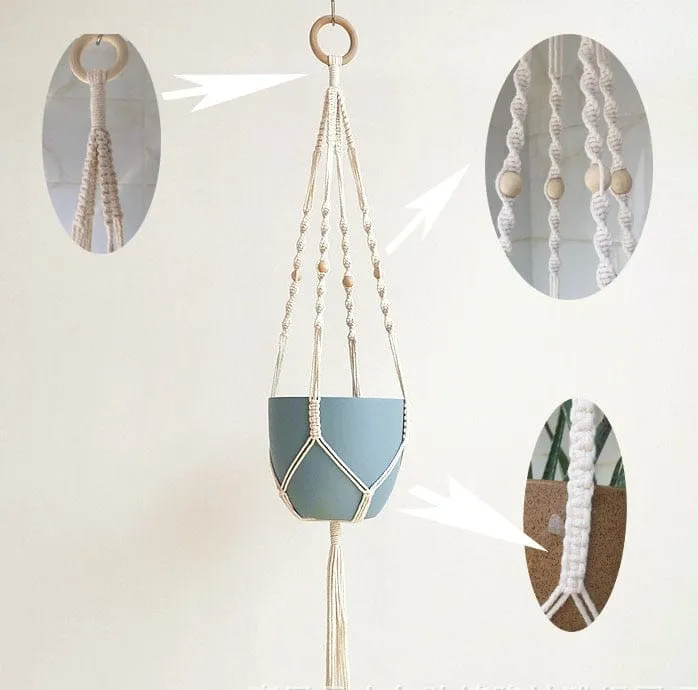 Handmade Macrame Plant Hanger - 21 Styles