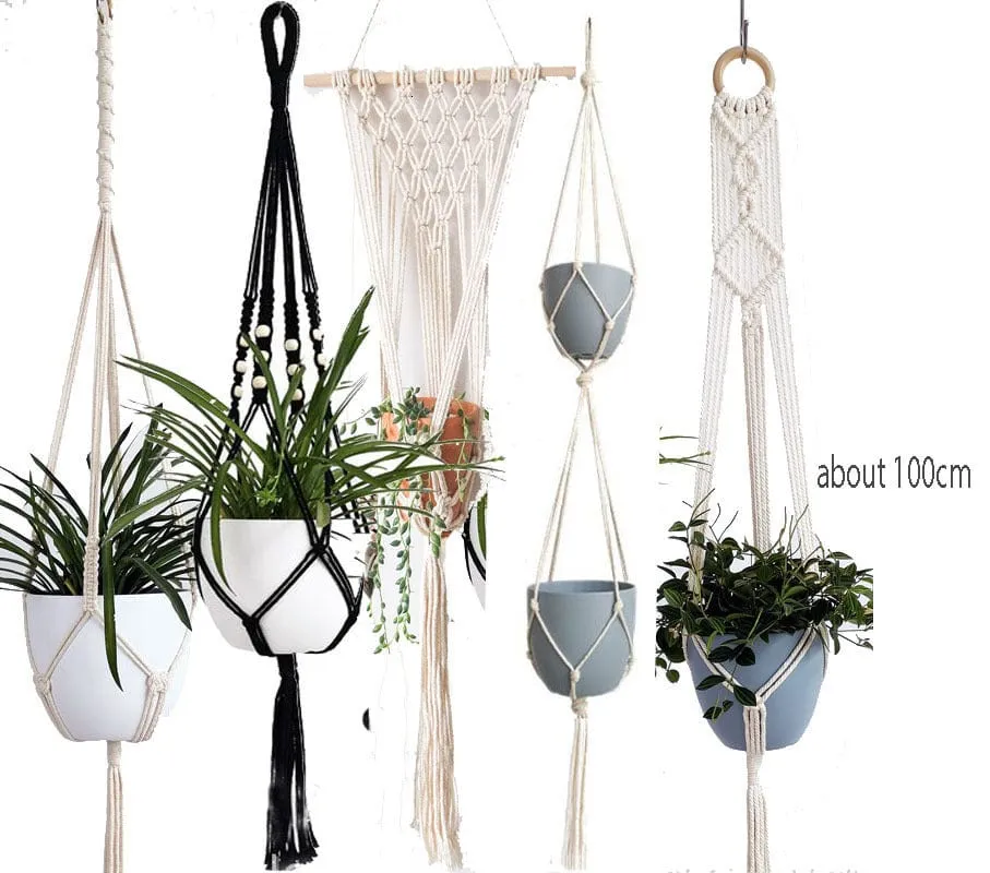 Handmade Macrame Plant Hanger - 21 Styles