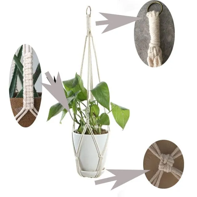 Handmade Macrame Plant Hanger - 21 Styles