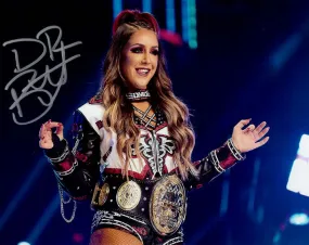 Highspots - Britt Baker "AEW Champion Entrance" Hand Signed 8x10 *inc COA*