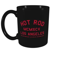 HOT ROD LA LA LOGO MUG (BLACK/RED)