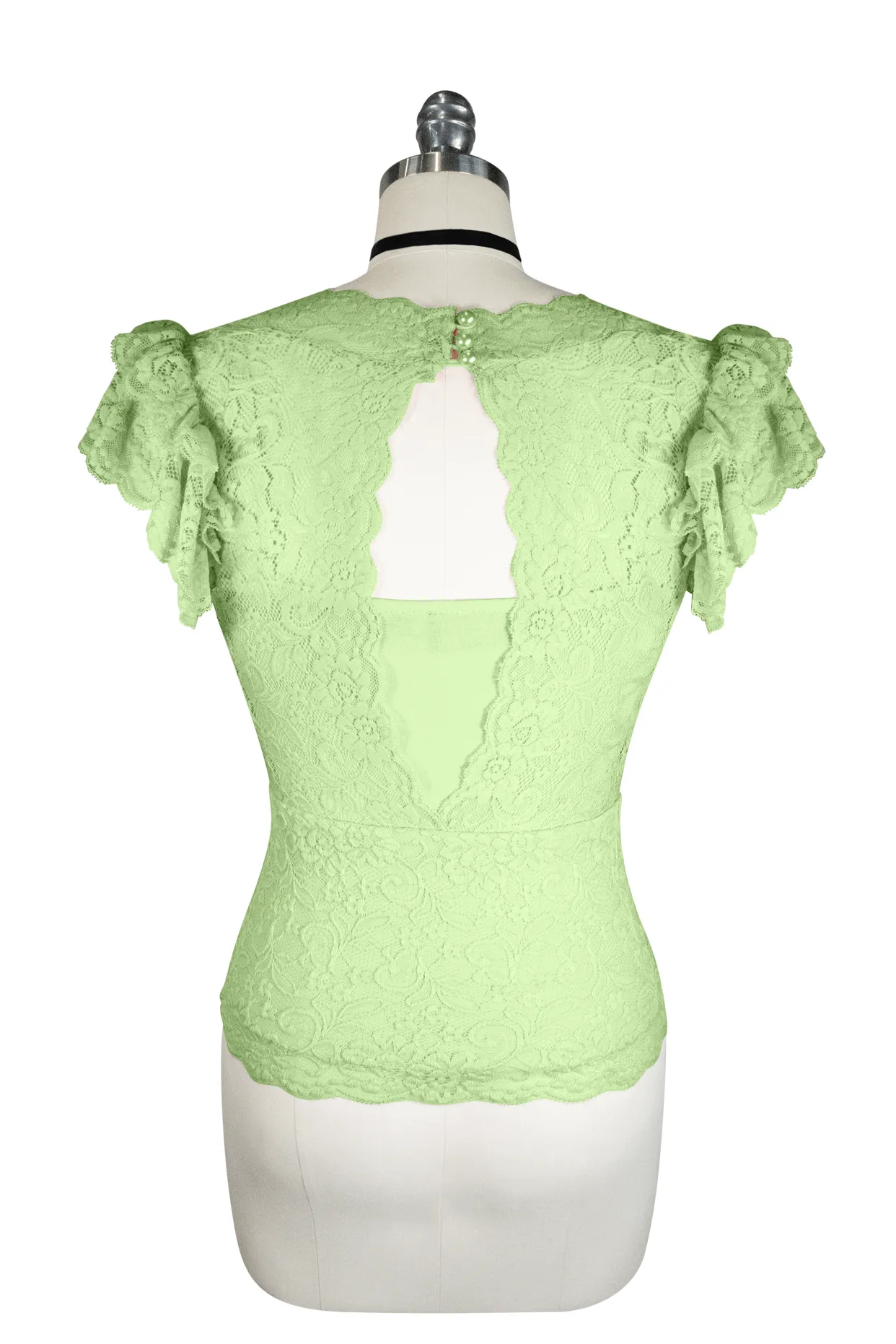 La Luna Lace Top (Green)