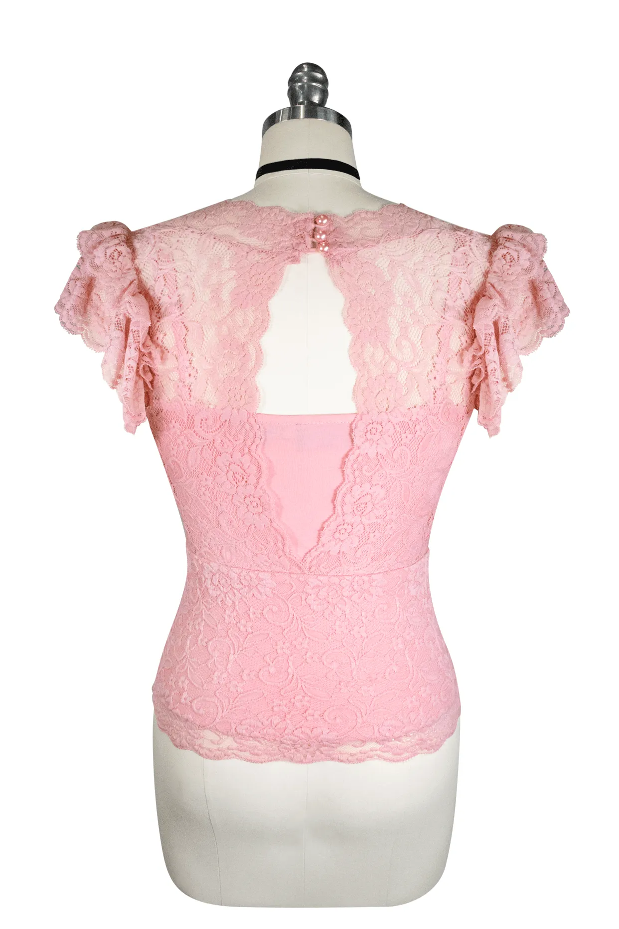 La Luna Lace Top (Pink)